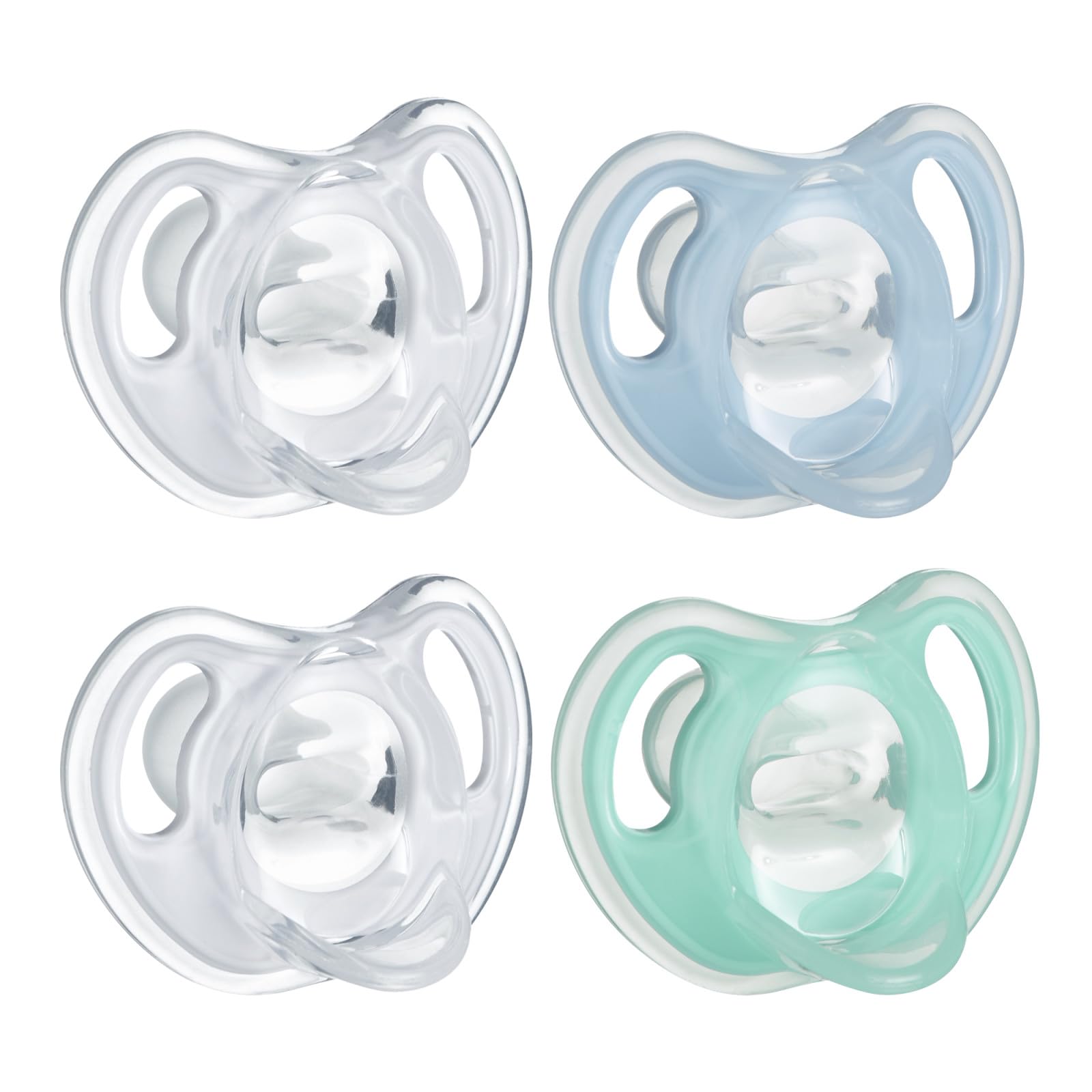 Tommee Tippee Ultra-Light Silicone Pacifier, 0-6 Months, Symmetrical ...