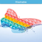AIZIXIN Pop Bubble Fidget Sensory Toys, Squeeze Sensory Toys, Novelty Gifts for Boys and Girls, Stress Relief and Anti-Anxiety Tools for Kids and Adults (Butterfly)
