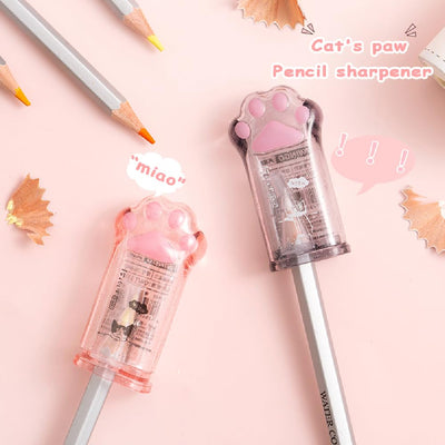 PANDENNER 4Pcs Cute Stationery Set,Kawaii School Supplies,Including 2 Retractable Erasers and 2 Pencil Sharpeners, for Kawaii Office School Home Supplies(Eraser and 2Pcs)