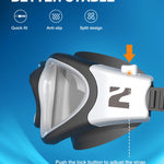 ZIONOR Swim Goggles, G1 SE Swimming Goggles Anti-fog for Adult Men Women (A0-Clear Lens Black White Frame)