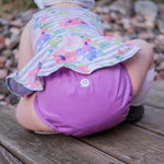 Buttons Cloth Diaper Cover – Newborn Snap (7-12lbs) (Lilac)