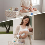 Tiny Marvels Diaper Caddy Organizer for New Parents, Baby Diaper Caddy with Water-Resistant Fabric, Structured Diaper Caddy Basket for Nursery, Car & Travel