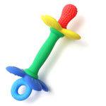 Everneer Silicone Teether Tube Stick for Babies – Textured Teething Toy with Grip Handle, Reaches Front Gums & Back Molars, BPA-Free, Easy to Hold