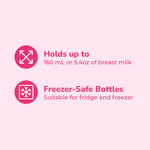 Spectra - Wide Neck Baby Bottles - Compatible with Spectra Breast Milk Pump Flanges (Pack of 2)