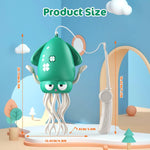 Magic Dancing Octopus Toy - Smart Obstacle-Dodging Robot with LED Light Show & Music, USB Rechargeable Tummy Time Squid Toy for Baby | Electric Crawling Octopus | Interactive Gift for Kids 3+ (Green)