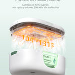 Momcozy Upgrade Wipe Warmer, Dual Seals for Maximum Moisture Wipe Dispenser, Innovative Spring Design, Compatible with 60-80pcs Wipes, Diaper Wipe Warmer with Night Light, 4 Modes of Temperature