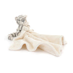 Jellycat Bashful Snow Tiger Soother Stuffed Animal, 13.5 inches- Security Blanket & Lovey for Babies - Baby Gift