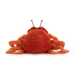 Jellycat Crispin Crab Stuffed Animal, Medium 8 inches - Ocean & Sea Plush Toy - Classic Children's Gift