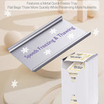 Freeze Organizer and Tower for Breastmilk Storage Bags, First-in First-Out Container Storing System with Quick-Freeze Tray to Freezing Breastmilk, Reusable and Breastfeeding Essentials