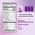 Meyenberg Whole Powdered Goat Milk, 12oz pouch, Kosher, Gluten FreeVitamin D, 1pk