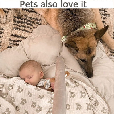 5-in-1 Thick & Plush Baby Play Gym, Baby Play Mats for Floor, Tummy Time Mat with 6 Toys, Cat Bed, Dog Bed, Convertible Stage-Based Developmental from Baby to Toddler, Ball Pit, Pet Cushion Cloudico