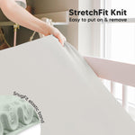KeaBabies 2-Pack Baby Crib Sheets for Boys, Girls - 52x28 Viscose Derived from Bamboo Toddler Bed Sheets Neutral, Fitted Crib Mattress Cover for Standard Baby Bedding, Soft & Cozy (Sage)
