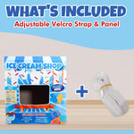 Play Panel for Kid's Play Couch | Play Panel for Children's Foam Sofa | Play Panel for Kid's Play Couch (Ice Cream Shop - Blue)