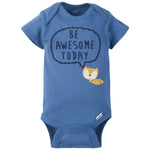Gerber Baby Boys 5-Pack Short Sleeve Variety Onesies Bodysuits Awesome Fox 6-9 Months