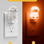 L LOHAS LED Plug in Night Light for Kids, 3D Cute Puppy Night Lights with Dusk to Dawn Sensor, RGB+Soft White 3000K Dog Night Light, Christmas Birthday Gift Nightlight for Kids, Room Decor
