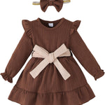 Mioglrie Baby Girl Dress Toddler Girls' Dresses 3 6 9 12 18 24 Months 2t 3t Girls Clothes Fall Winter Outfits