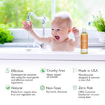 SoCal Suds & Company - 2-in-1 Organic Gel Baby Shampoo & Body Wash - Natural Vitamin Rich Organic Oils Soothing Aloe Cleansing Hair & Castile Soap Body Wash for Sensitive Skin - Sweet Orange, 12oz