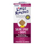 Little Remedies Sterile Baby Saline Nasal Spray and Drops, Safe for Newborns to Relieve Stuffy and Dry Noses, 1 Fl Oz