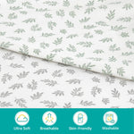 Crib Sheets Fitted for Boys and Girls, 2 Pack Crib Sheet Fits for Standard Crib Mattress, Neutral Toddler Bed Sheets, Lovely Print, 52”X 28”