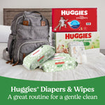 Huggies Natural Care Sensitive Baby Wipes, Hypoallergenic, 99% Purified Water, 3 Refill Packs (624 Wipes Total)