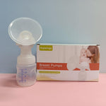 Manual Breast Pump with Bottle and Nipple, BPA-Free Breastfeeding Milk Extractor
