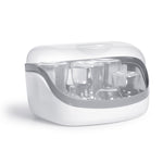Microwave Steam Sterilizer - Removes 99.9% of Dirt Quickly and Naturally with The Power of steam, White/Grey