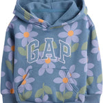 GAP Baby Girls' Playtime Favorites Logo Pullover Hoodie Hooded Sweatshirt