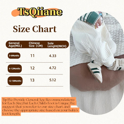 TsQiiane Newbron Baby Boys Girls Retro Sneakers Pu Leather Rubber Sole Walking Shoes Toddler Non-slip First Walkers Infant Slippers Crib Shoes(6193/green 1)