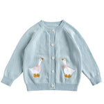 Baby Girls Sweater Cardigan Long Sleeve Button Knit Sweater Coat Tops Cute Fall Winter Jacket Outwear