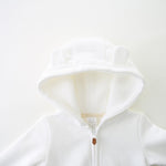 Baby Girls' Hoodies Activewear Super Soft and Warm Light Weight Jacket Suitable for 18-24M White Coat