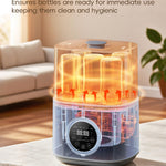 Feilizbebe Electric Steam Baby Bottle Sterilizer and Dryer and Warmer, Bottle Storage Sterile / Bottle Warmer / Heating Food Large Capacity Multifunctional All in One,Touch Screen & Auto-Shut