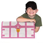 Teacher Created Resources Pink and White Treasure Chest with Lock and Key (TCR6055)