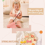 doboi 24pcs Baby Girls Flower and Hair Bows Headbands Soft Nylon Hairbands Elastic Hair Accessories for Newborns Infants Toddlers and Kids