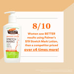 Palmer's Cocoa Butter Formula Massage Lotion For Stretch Marks, Pregnancy Skin Care, Belly Cream with Collagen, Elastin, Argan OIl and Shea Butter, 8.5 Ounces