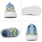 BACSAC Baby Shoes Toddler Shoes Boys Girls Infant Sock Shoes Lightweight Breathable Walking Baby Shoes 6-36 Months Blue,6-9 Months