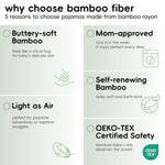 pureborn Baby Girls Sleeper Viscose from Bamboo Pajamas 2-Way Zipper Snug Fit Sleepwear Pink Heart 6-12 Months