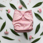 Buttons Cloth Diaper Cover – Snap Super One Size (12-40lbs) (Blush)