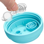 Chicco Insulated Sippy Cup 12+ Months, 9oz Toddler Training Cup with Bite-Resistant No-Spill Rim Spout, Double-Wall, BPA-Free, 2-Pack, Teal/Pink/Floral