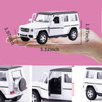 Car Toys for 3 4 5 Year Old Girls Gifts,1/36 Scale G63 Diecast Metal Model Car,Pull Back Cars Toys for Toddler Kids Age 3-6(White)