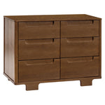 Babyletto Yuzu 6-Drawer Dresser with Over 10-Inch Drawer Extension in Natural Walnut, Greenguard Gold Certified