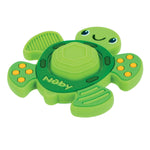 Nuby Teethe N' Pop Sensory Play Teether - Baby Teething Toy - 3+ Months - Turtle