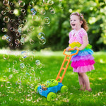 Lydaz Bubble Lawn Mower for Toddlers 1-3 Years - Kids Outdoor Bubble Machine Push Toy, Summer Yard Garden Toys, Easter Basket Stuffers & Birthday Gifts for Preschool Baby Boys Girls Age 1 2 3+Year Old