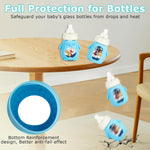 3 Pack Silicone Sleeves for Mam Glass Baby Bottles 6oz,Anti Breakage Baby Bottle Holder Compatible with MAM Baby Bottle.