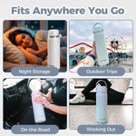 HEYTRIP Portable Breastmilk Cooler - 20oz Stainless Steel Milk Chiller Bottle for Travel & Work | Reusable Breastmilk Storage Container, 36+ Hour Cooling, TSA Approved | Violet Aurora