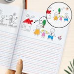 Rosmonde 5 Pack Primary Composition Notebook, 200 Pages (100 Sheets), Drawing Story Journal Writing Notebook, 9-3/4 x 7-1/2, Primary Composition Notebooks, Grades K-2, With Header For Drawing