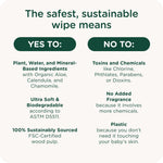 HealthyBaby Our Wet Wipes | EWG Verified Safe | 100% Water & Plant Based | Unscented & Safe for Sensitive Skin | Fragrance Free and Totally Chlorine Free (8 packs, 512 wipes)
