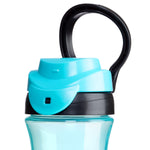 Chicco My Tumbler Toddler Sippy Cup for 2+ Years, 12oz Spill-Proof when Closed Water Bottle with Free-Flow Spout, Flip-Up Carry Handle, Easy Grip, BPA Free, Teal