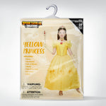 Spooktacular Creations Halloween Kids Yellow Princess Costume, Princess Corwn Dress Up Set for Girl, Off Shoulder Dress for Toddler Halloween, Birthday, Cosplay Party (Small, 5-7 yrs)