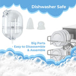 The ‘HappyNose’ Nasal Aspirator with 3X Greater Suction for Baby Toddler Kids & Adults - Rechargeable Snot Booger Mucus Vacuum Device - Nose Sucker Machine