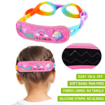 RUIGAO Kids Goggles, Toddler Goggles3/4/5/6 Years Old, Rainbow Mermaid Unicorn Goggles for Kid/Child/Youth Swimming